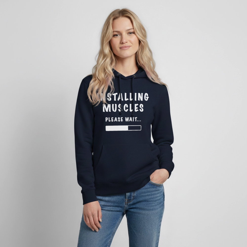INSTALLING MUSCLES Hoodie - navy