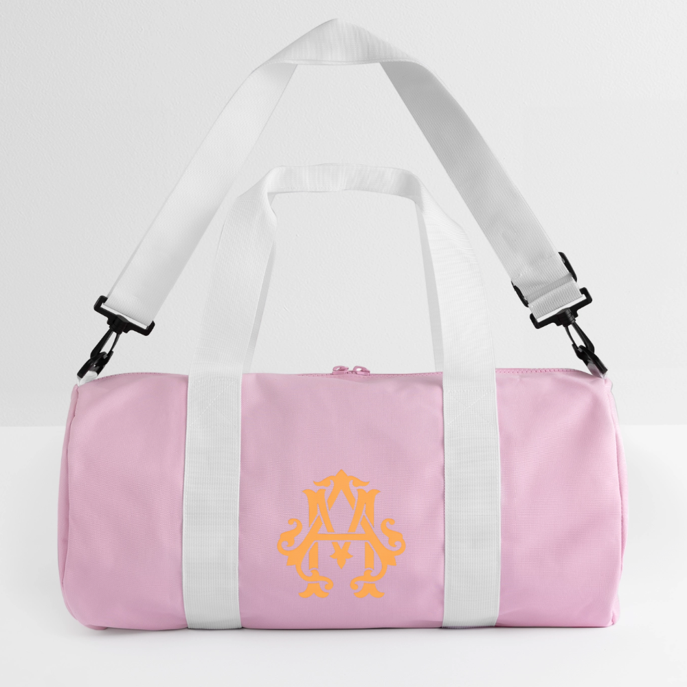 NEVER GIVE UP Duffel Bag - pink/white