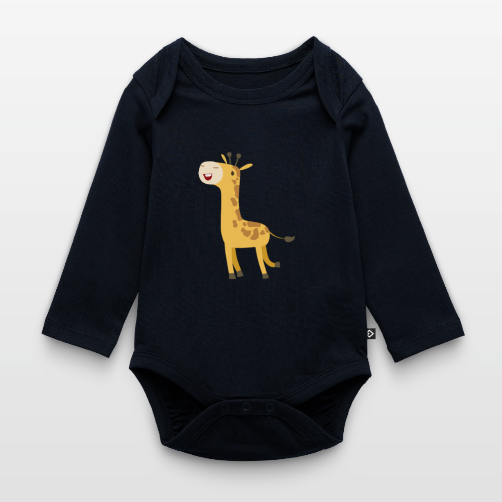 Giraffe Premium Baby Langarm-Body - navy