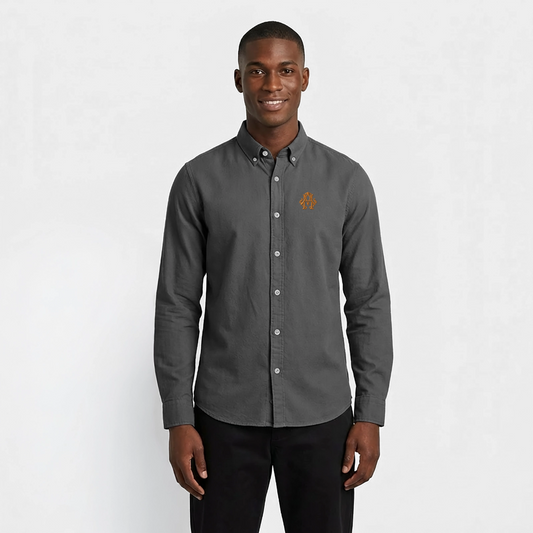 adligemotivation Oxford Hemd - anthracite