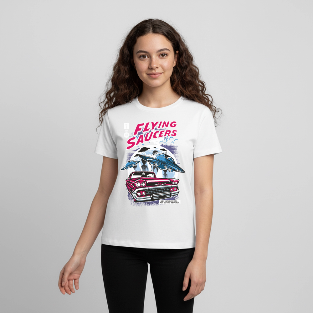 FLYING SAUCERS Premium Teenager T-Shirt - white
