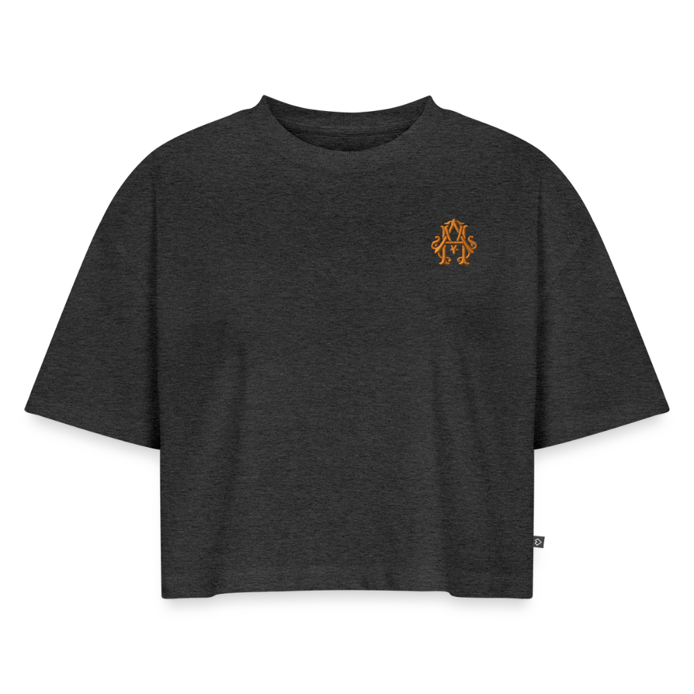 #TEAM adligemotivation Premium Cropped T-Shirt - heather anthracite