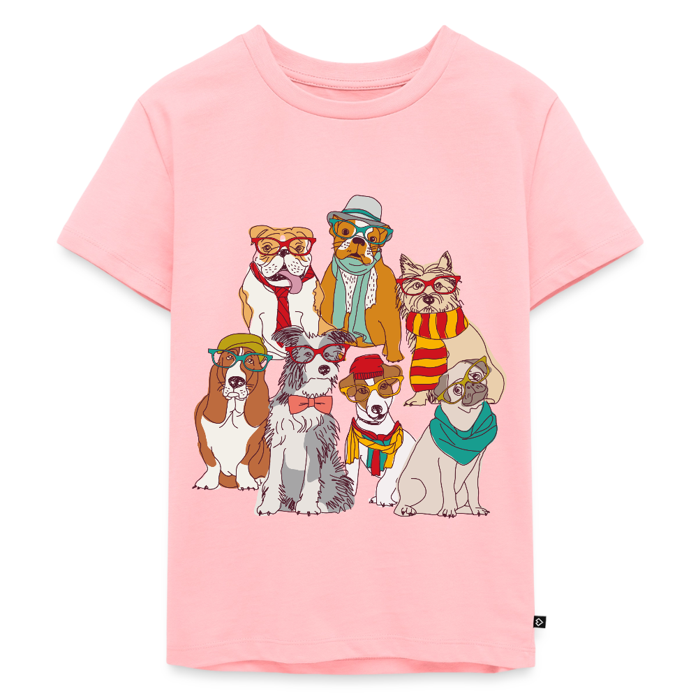 Hunde mit Brille Premium Kinder T-Shirt - rose