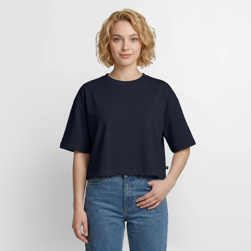 Cropped Premium T-Shirt - navy