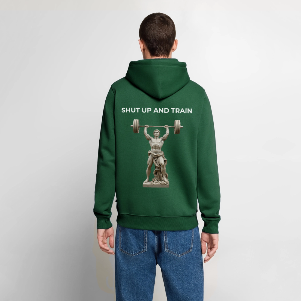 NO PAIN NO GAIN Premium Hoodie - bottle green