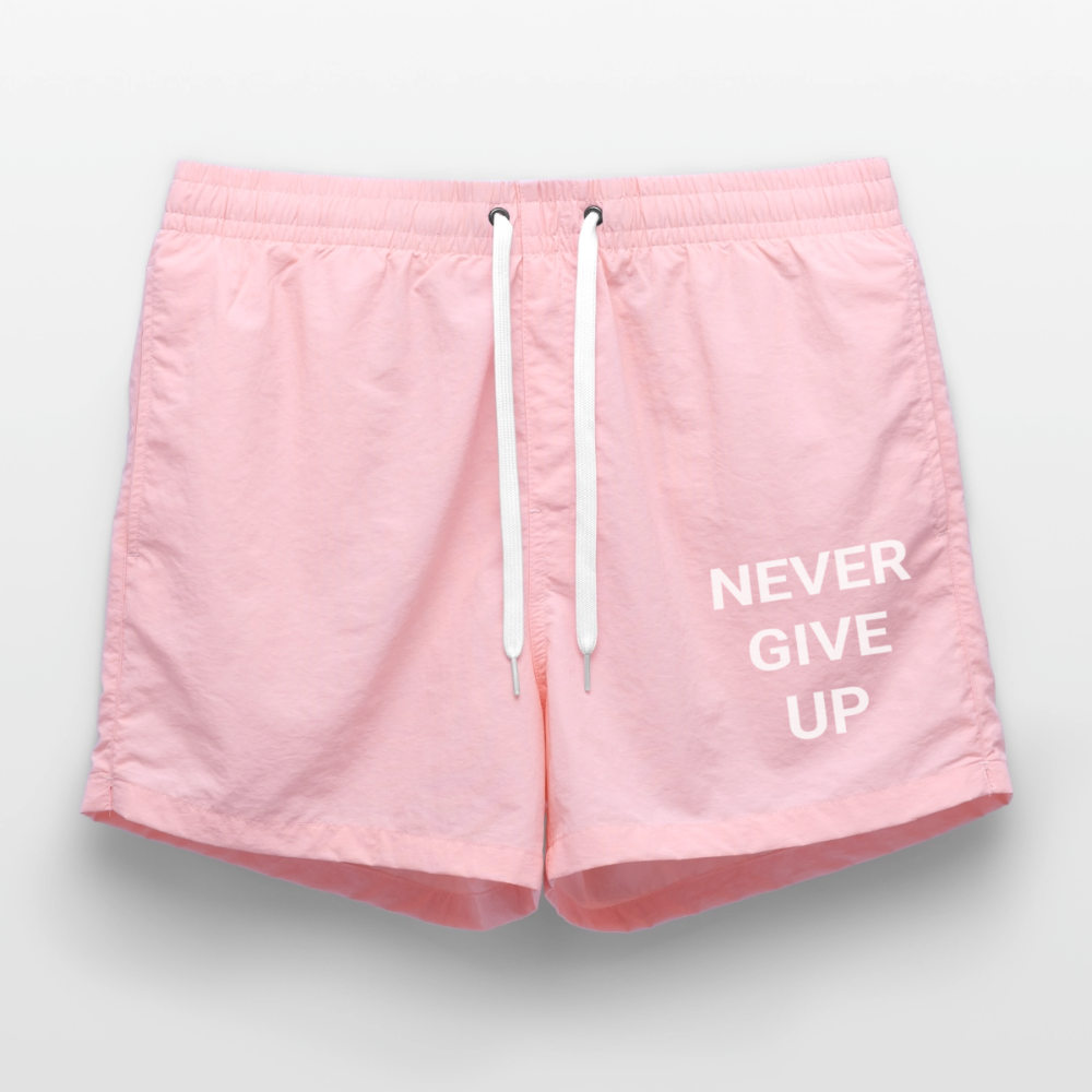 Never give up Badeshorts - pink
