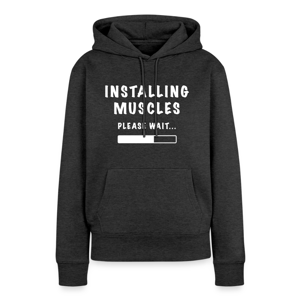 INSTALLING MUSCLES Premium Hoodie - heather anthracite