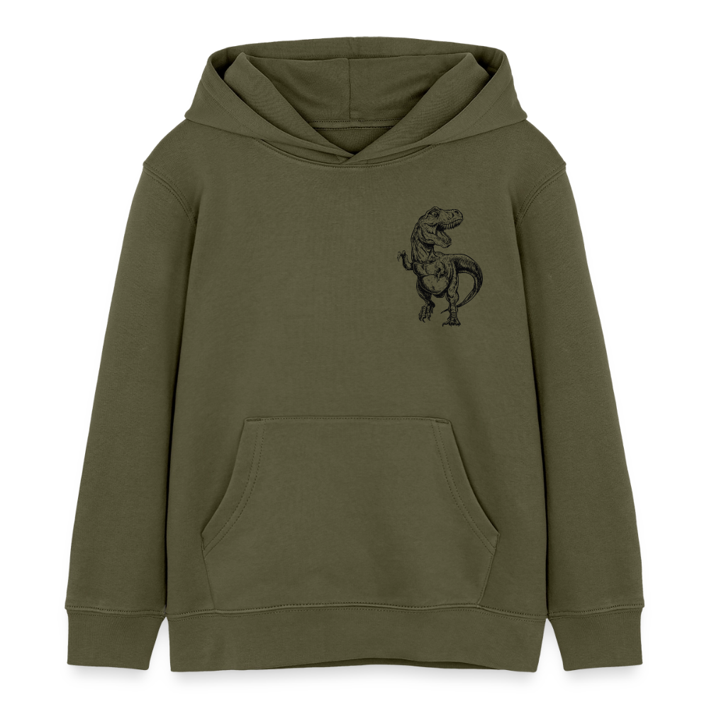 Dinosaurier Premium Kinder Hoodie - khaki