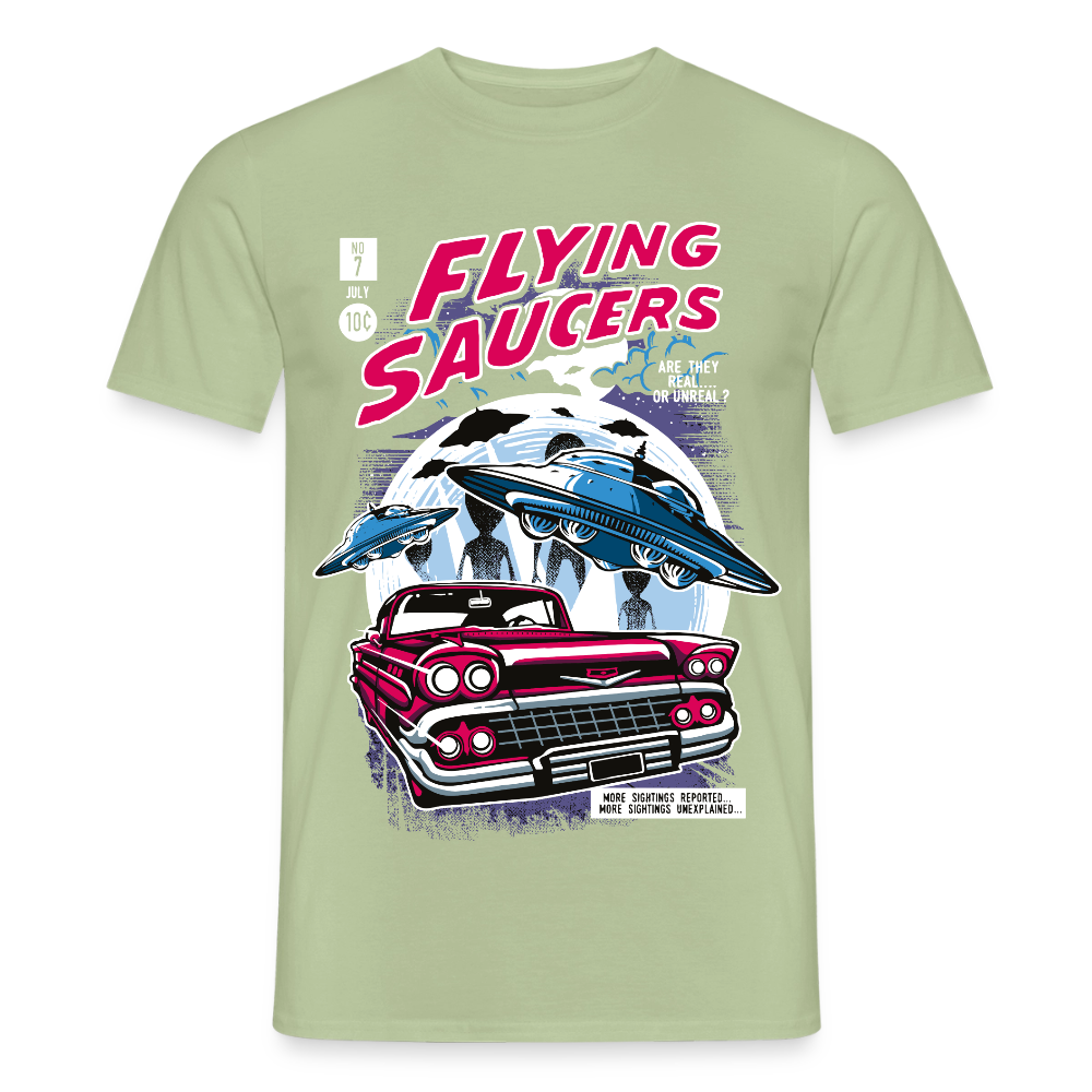 FLYING SAUCERS  T-Shirt - sage