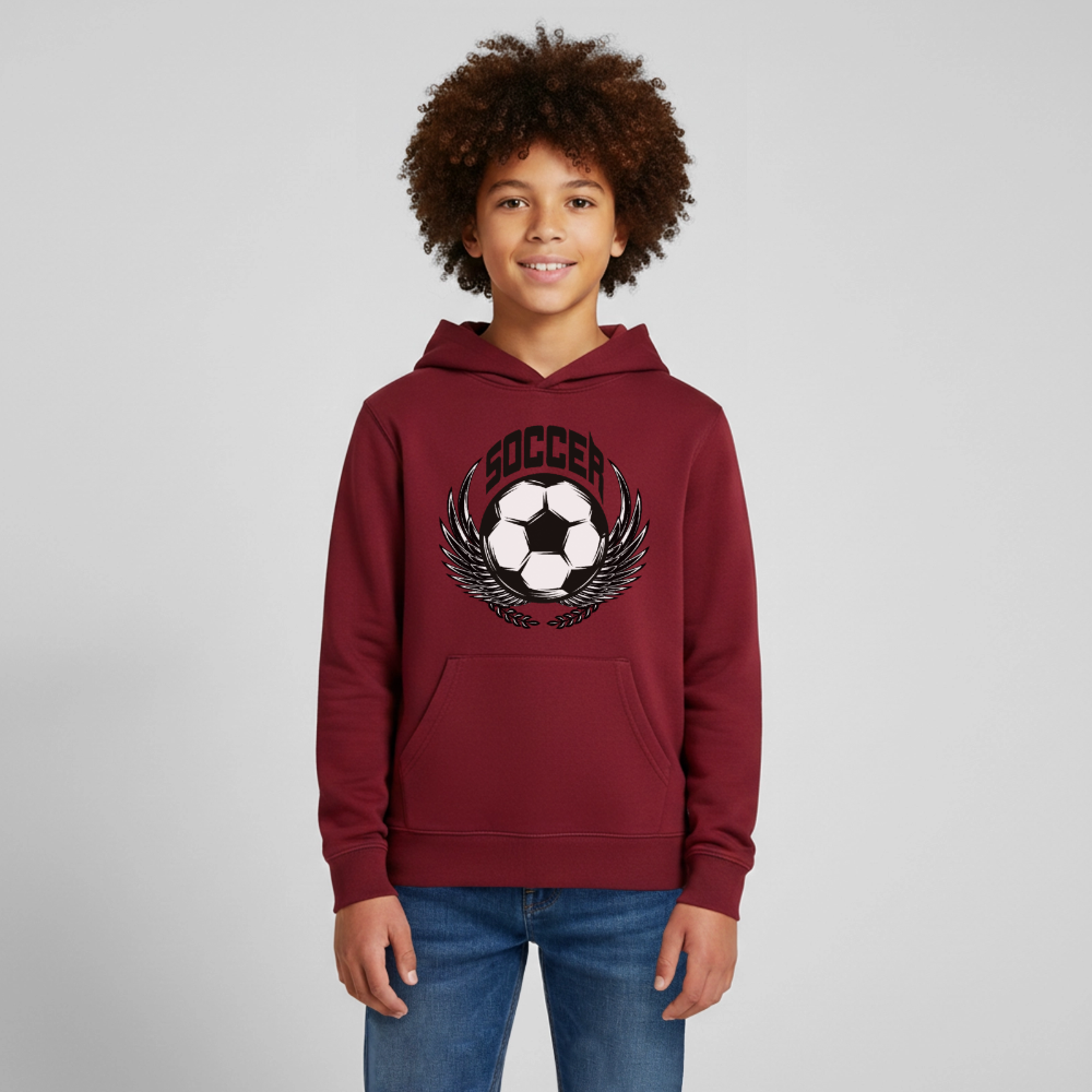 Soccer Premium Teenager Hoodie - burgundy