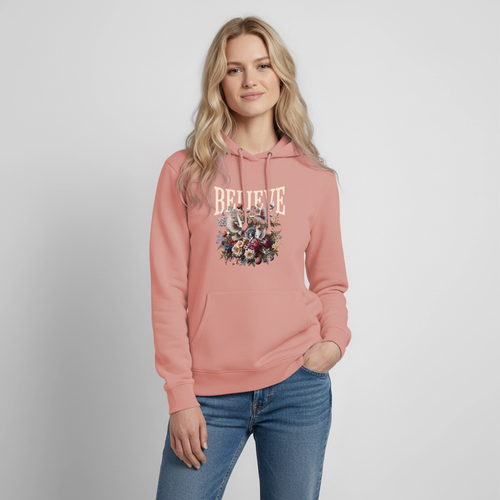 BELIEVE Hoodie - dusky rose