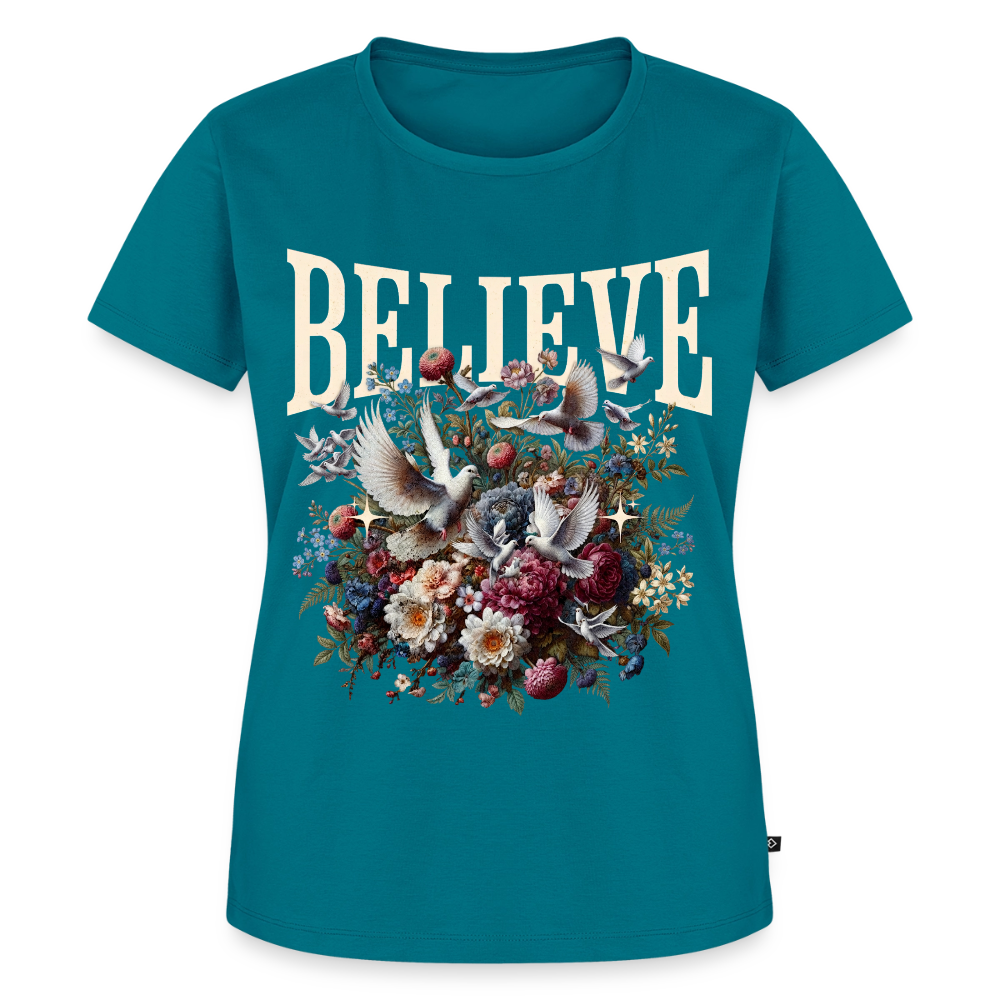 BELIEVE Premium T-Shirt - petrol