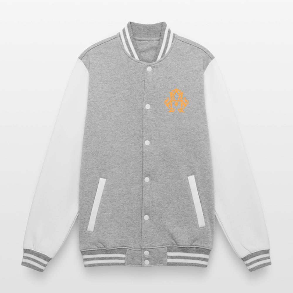 adligemotivations Logo College Jacke - heather grey/white