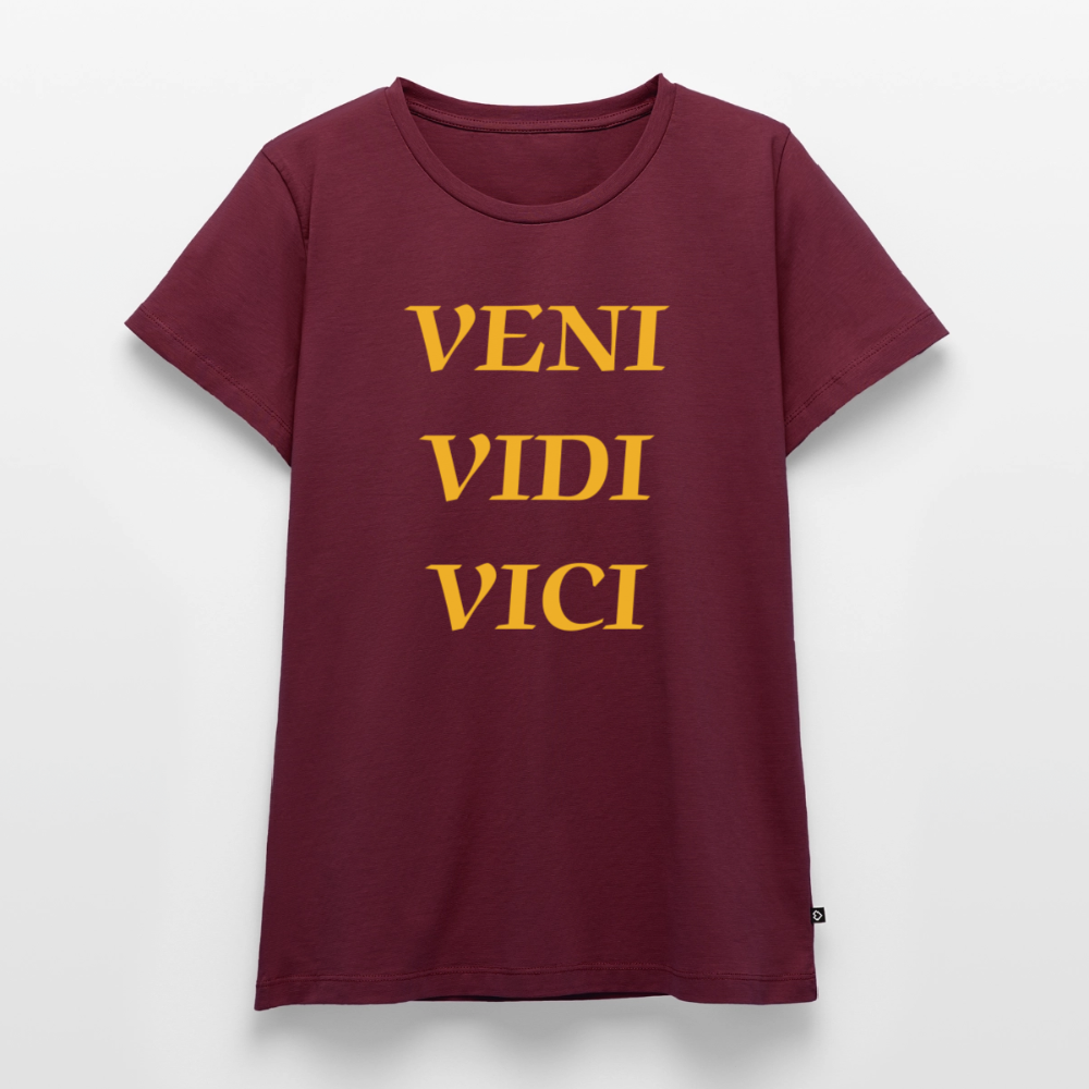Veni, vidi, vici Premium T-Shirt Woman - burgundy