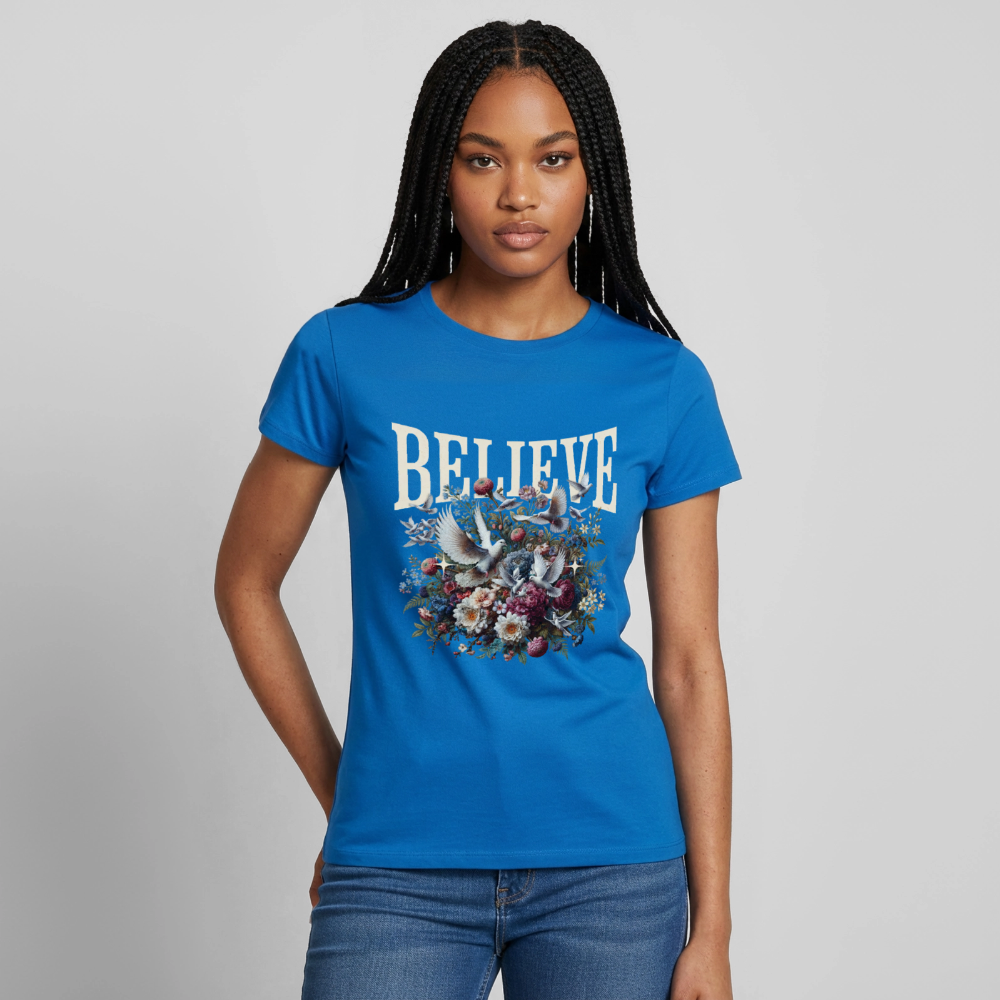 BELIEVE T-Shirt - royal blue