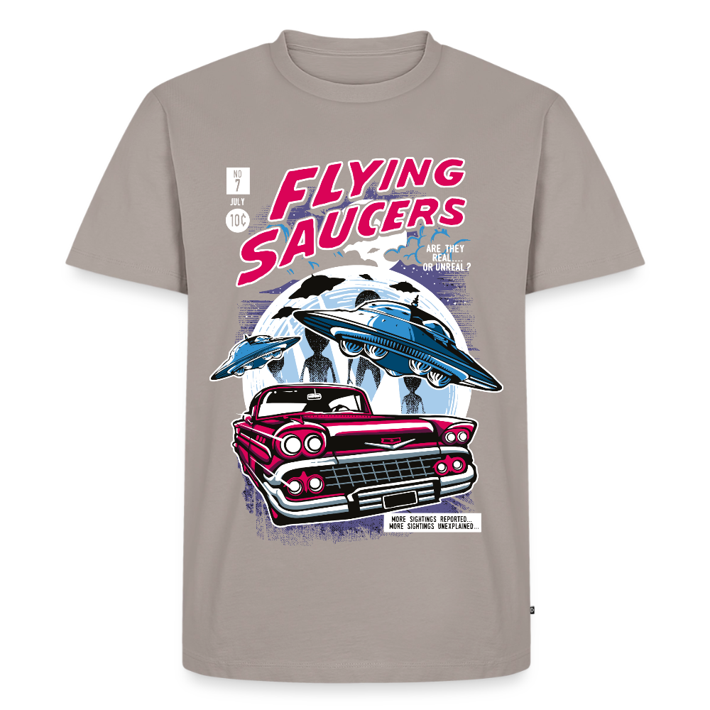 FLYING SAUCERS Premium T-Shirt - taupe