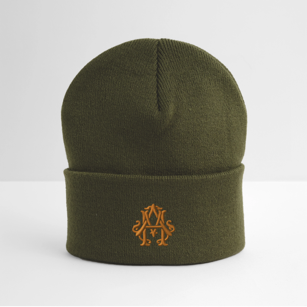 adligemotivations Logo Wintermütze - olive green