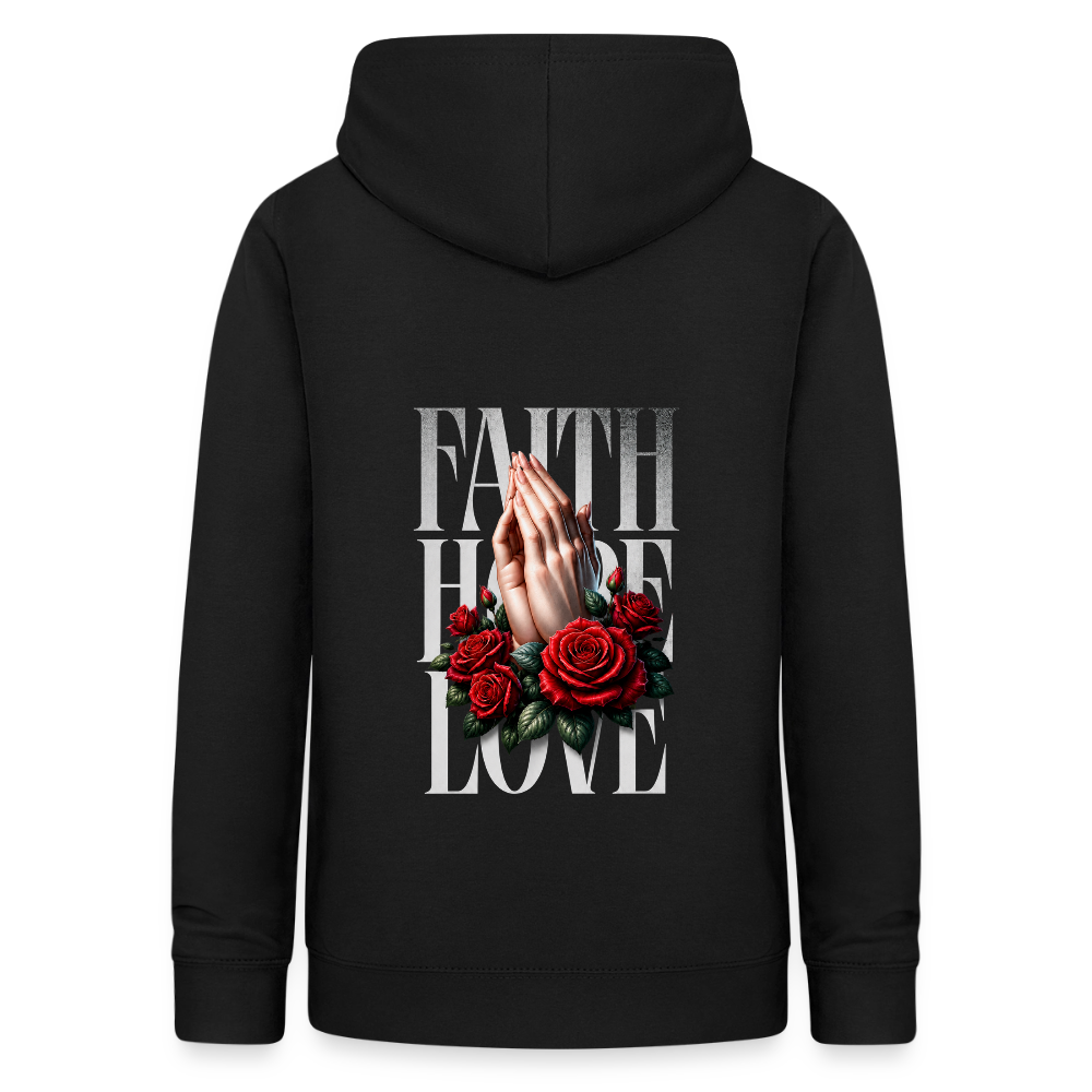 FAITH, HOPE, LOVE Hoodie - black