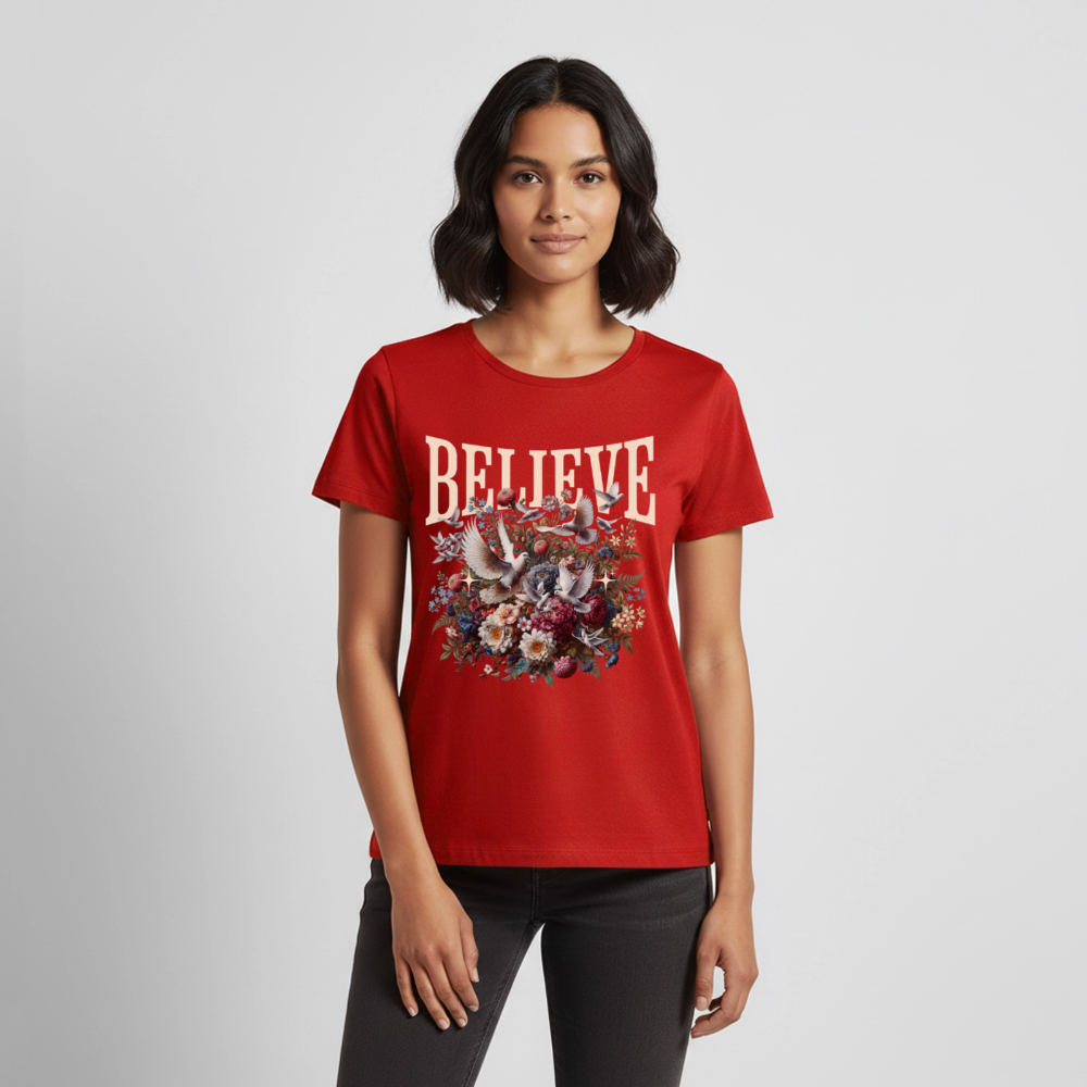 BELIEVE Premium T-Shirt - red