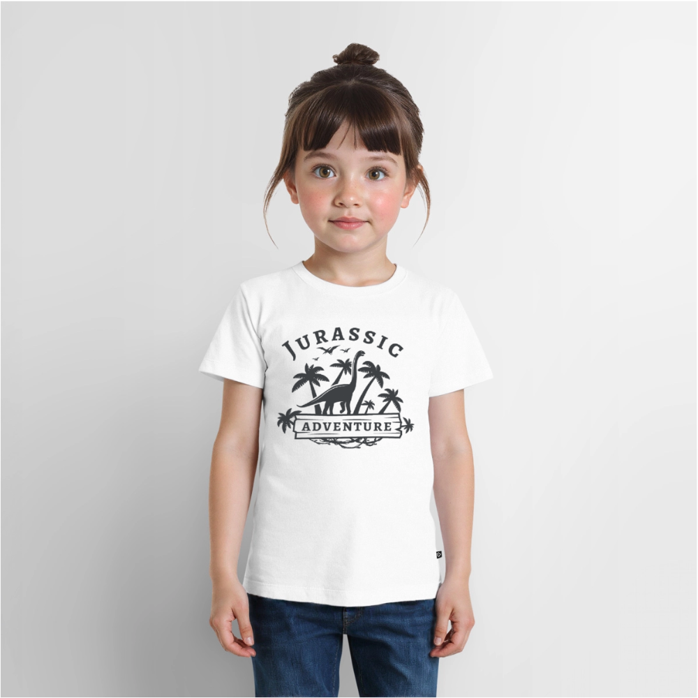 Dinosaurier Premium Kinder T-Shirt - white