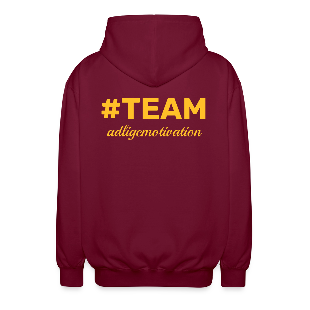 #TEAM adligemotivation Sweatjacke - bordeaux