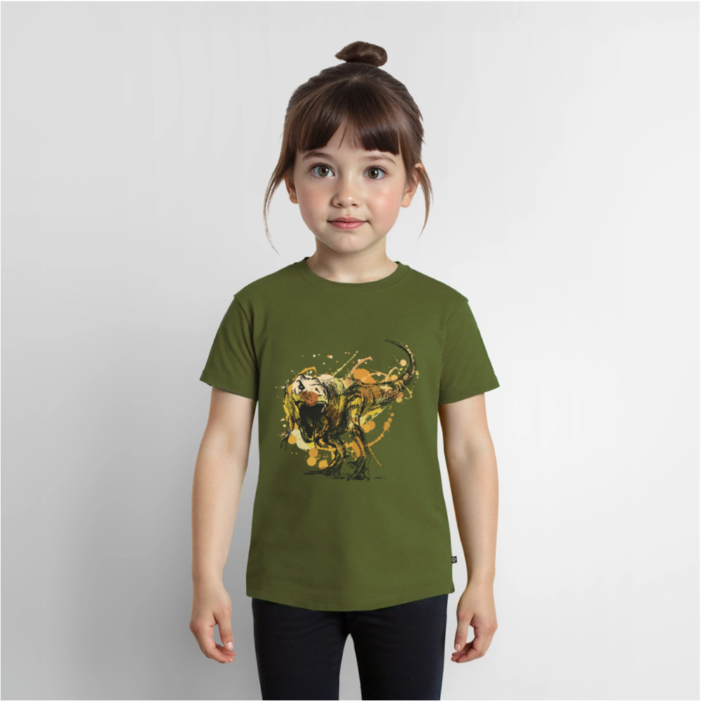 Dinosaurier Premium Kinder T-Shirt - khaki