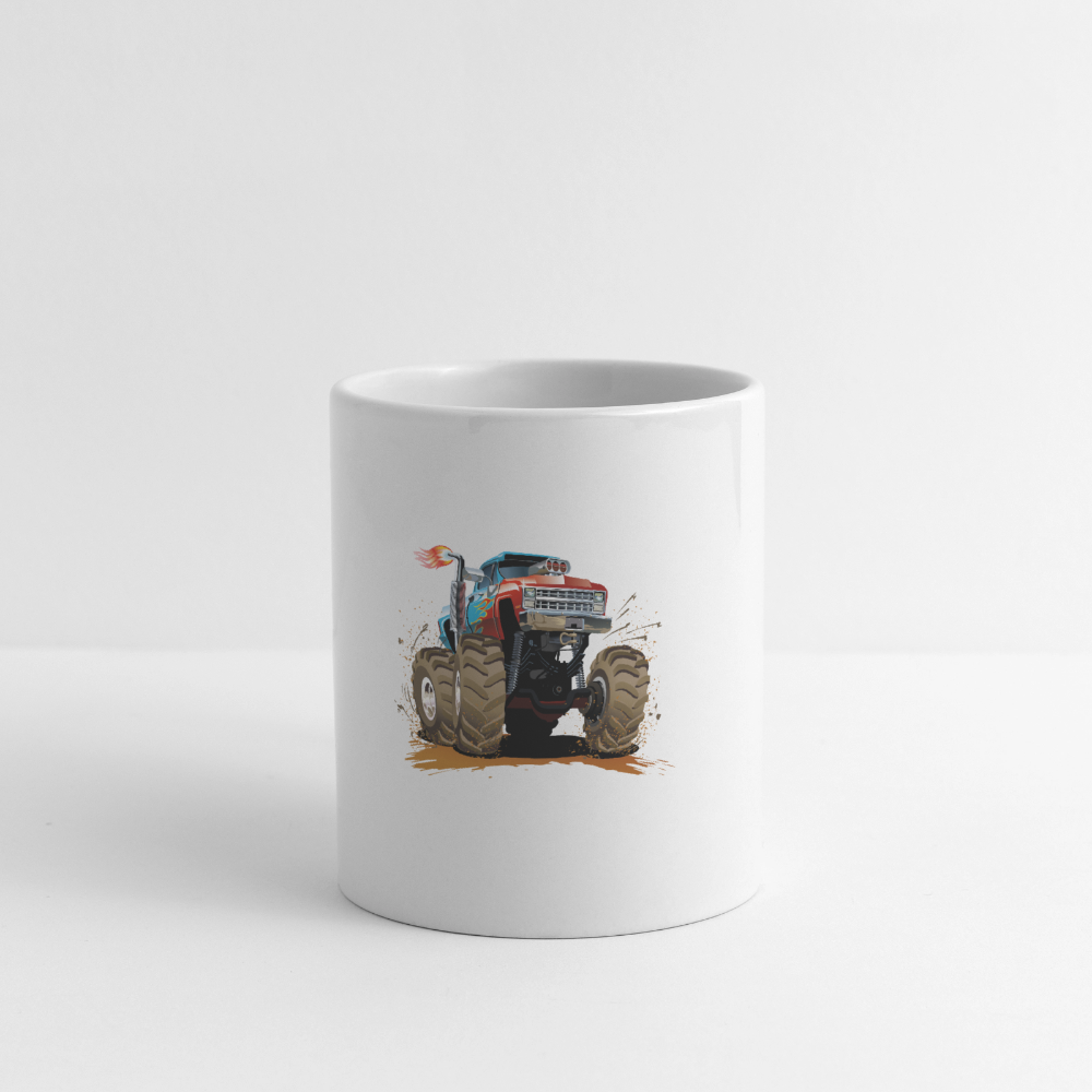 Monster Truck Keramiktasse - white