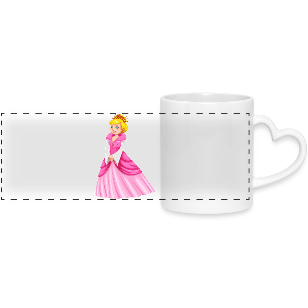 Prinzessin Keramik Tasse - white