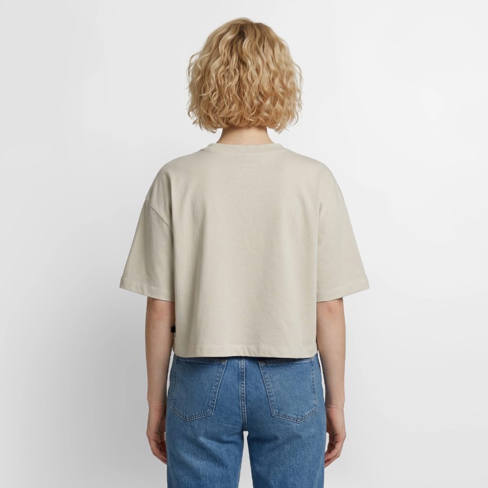 Cropped Premium T-Shirt - beige