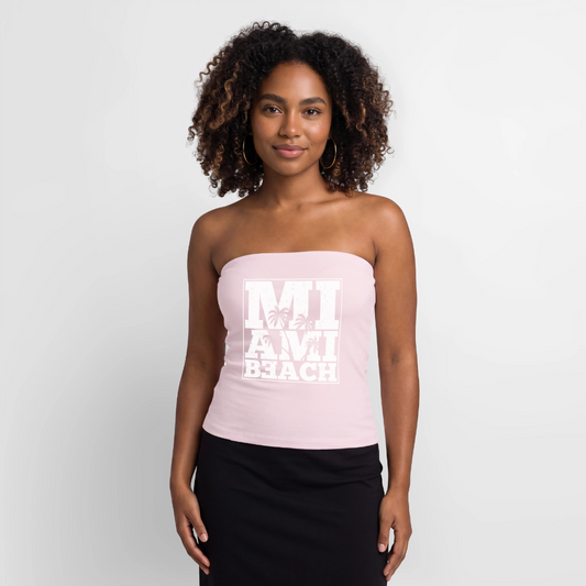 MIAMI BEACH Premium Bandeau Top - powder pink