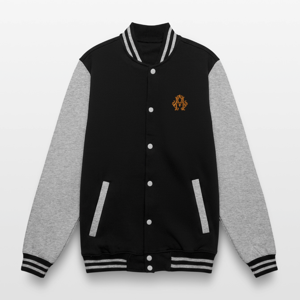 adligemotivations Logo College Jacke - black/heather grey