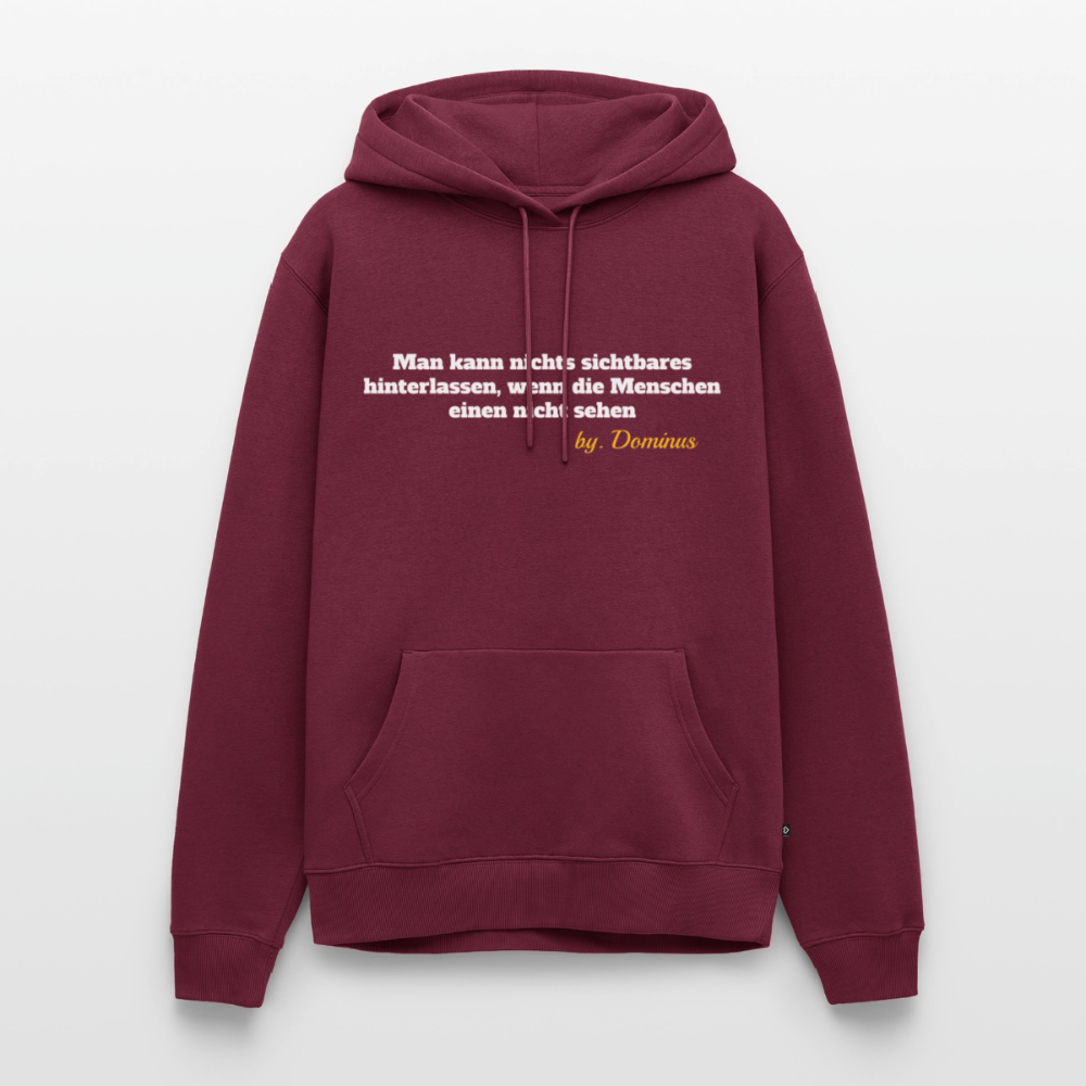 Zitat Aufdruck Premium Hoodie - burgundy