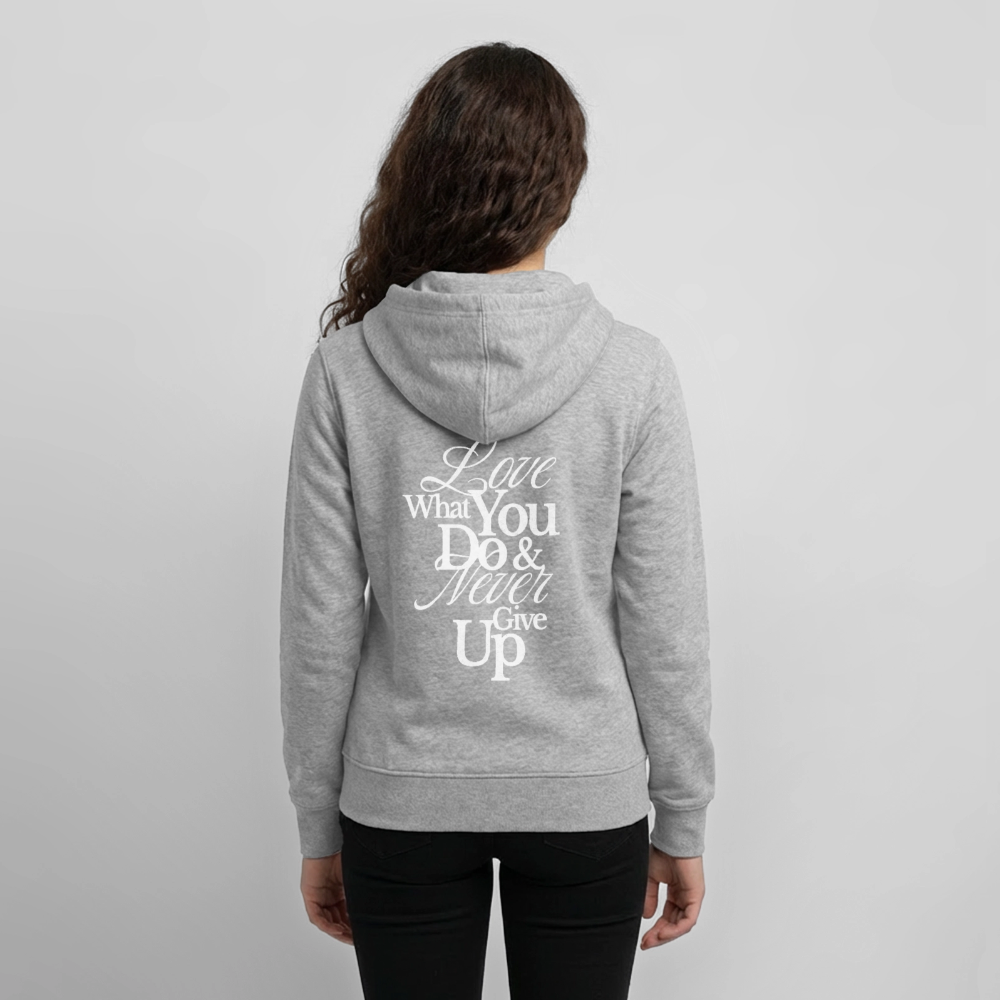 Love What You Do Premium Kapuzenjacke - heather grey