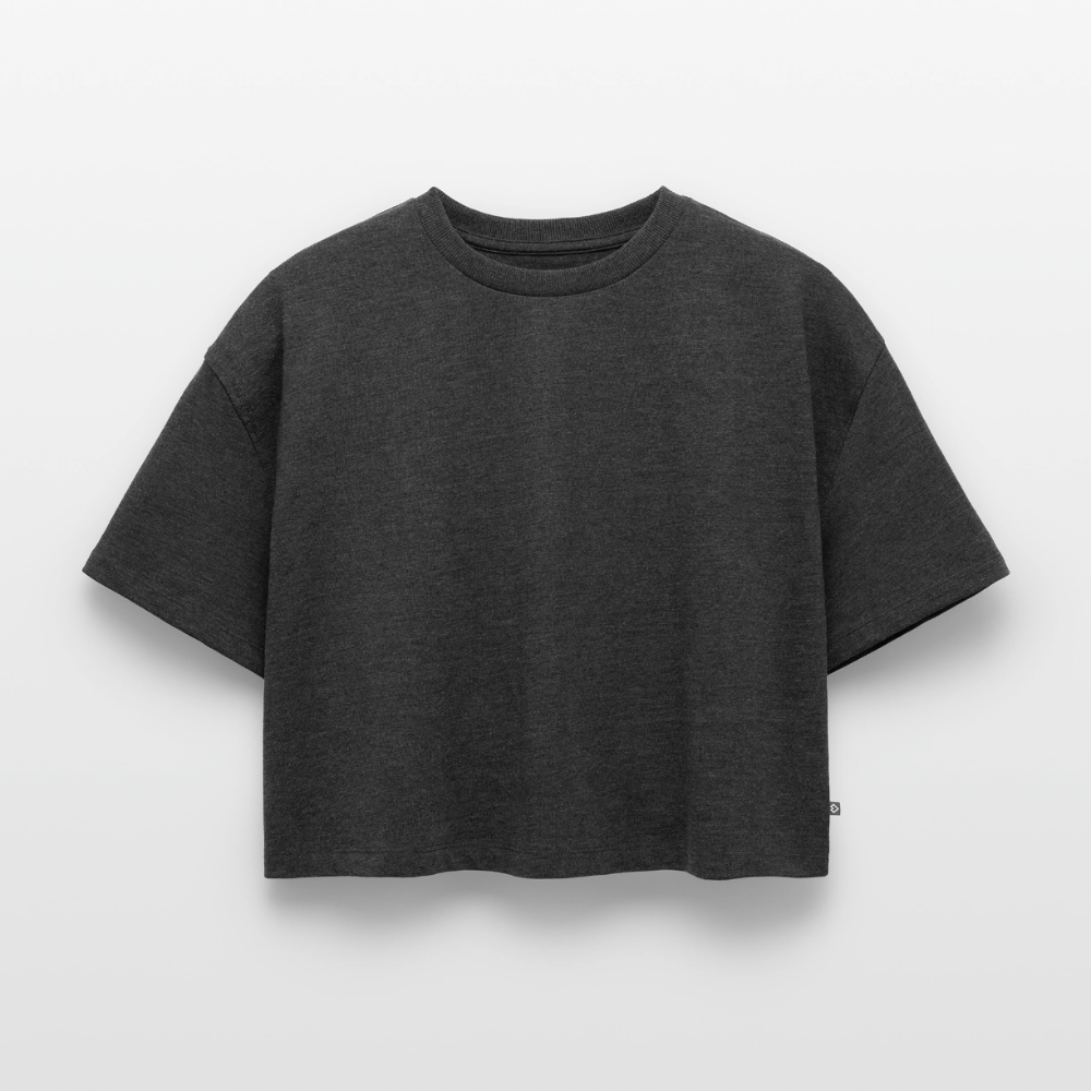 Cropped Premium T-Shirt - heather anthracite