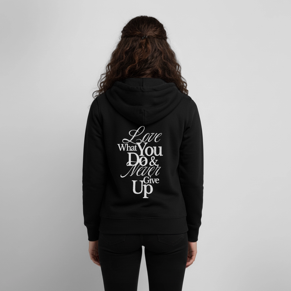 Love What You Do Premium Kapuzenjacke - black