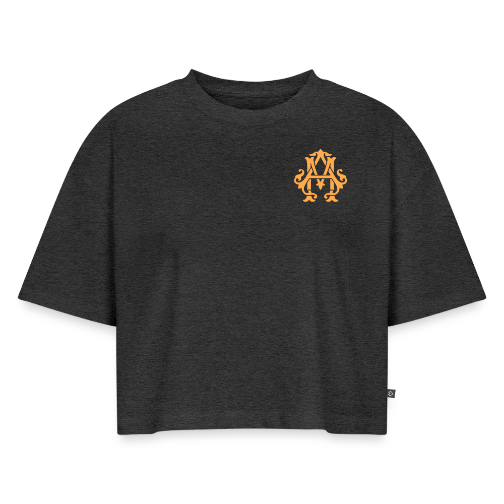 #TEAM adligemotivation Cropped Premium T-Shirt - heather anthracite