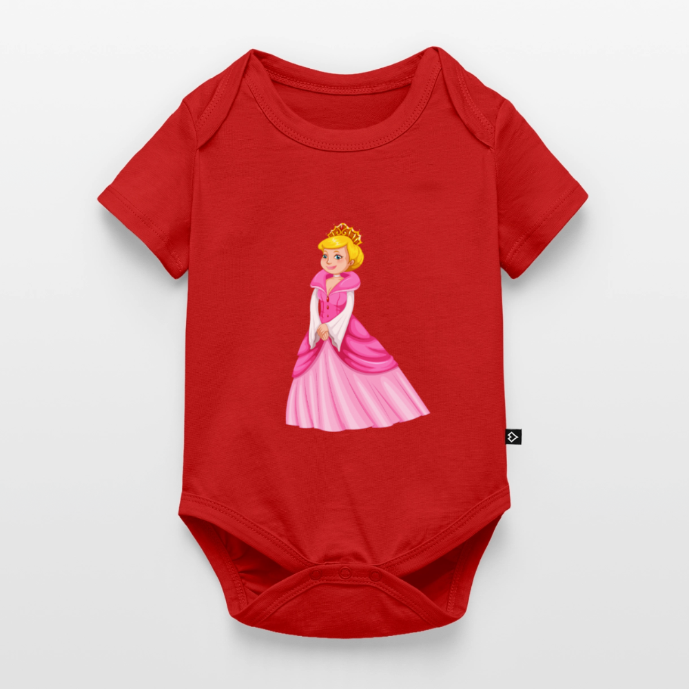 Prinzessin Premium Baby Kurzarm-Body - red