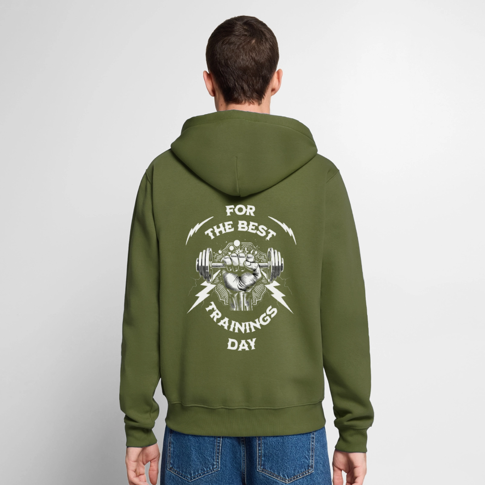 FOR THE BEST Premium Kapuzenjacke - khaki