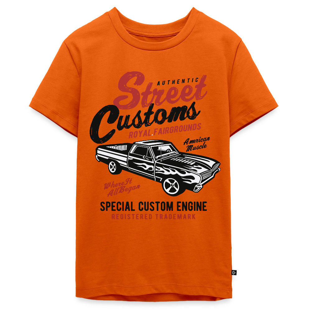 STREET CUSTOMS Premium Teenager T-Shirt - orange 