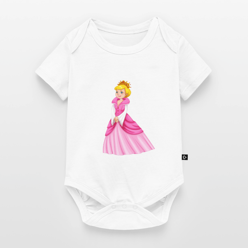 Prinzessin Premium Baby Kurzarm-Body - white