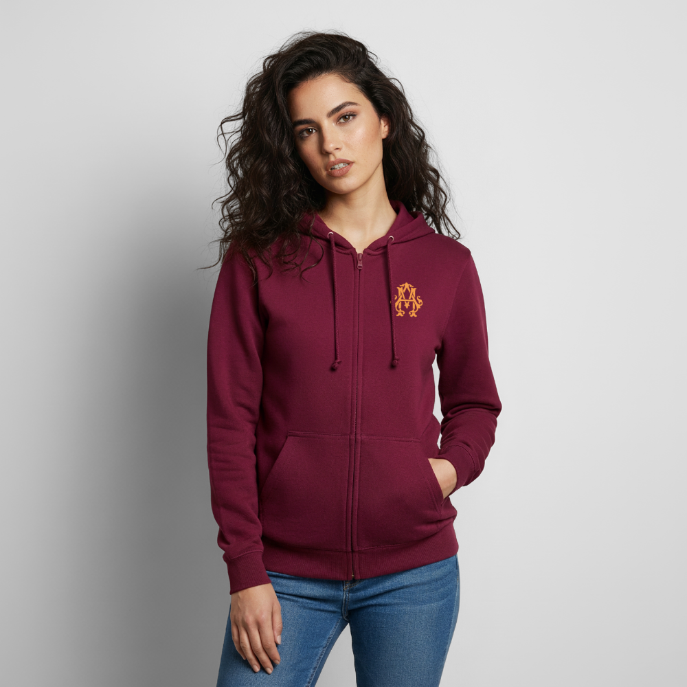 #TEAM adligemotivation Sweatjacke - bordeaux