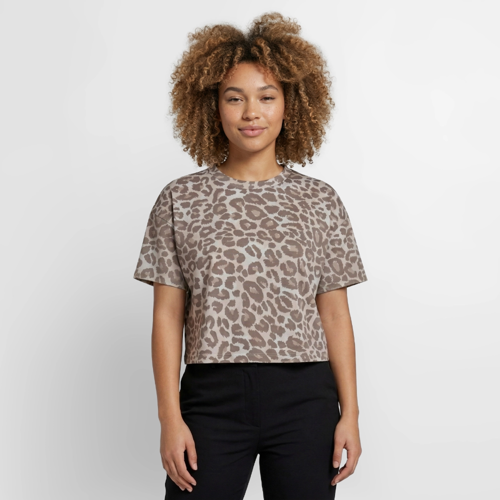 Leo-Print Oversized T-Shirt - Leopard print
