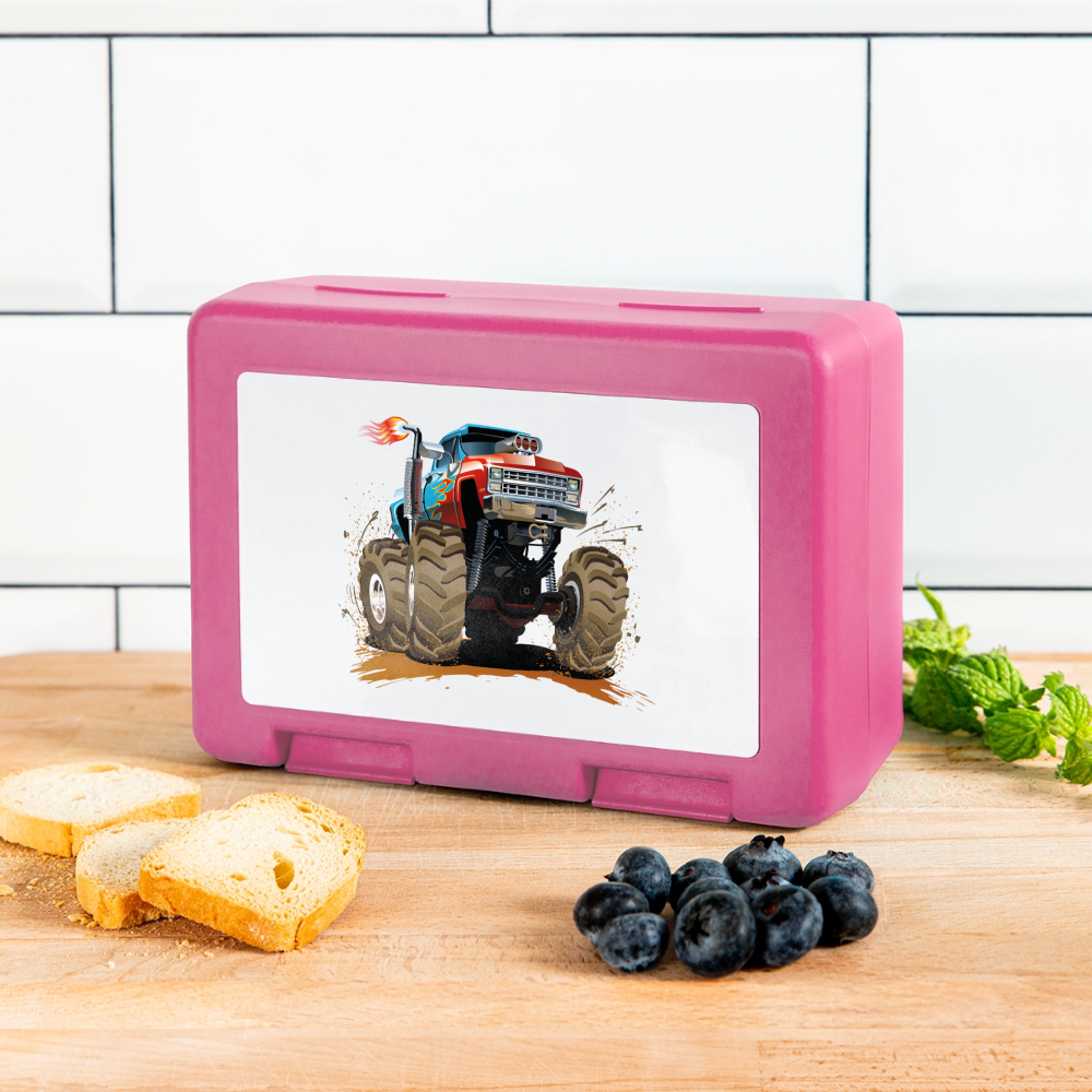 Monstertruck Brotdose - pink