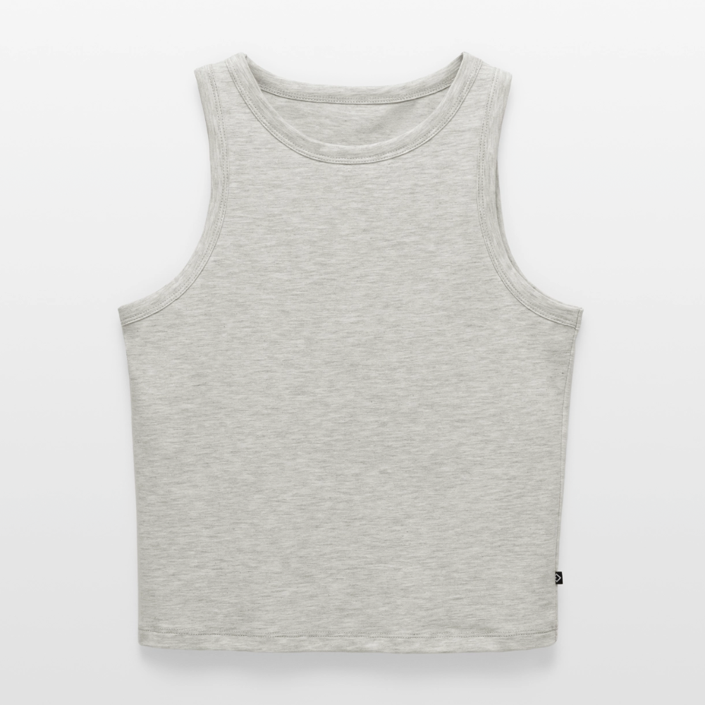 Premium Cropped  Tank Top - heather grey