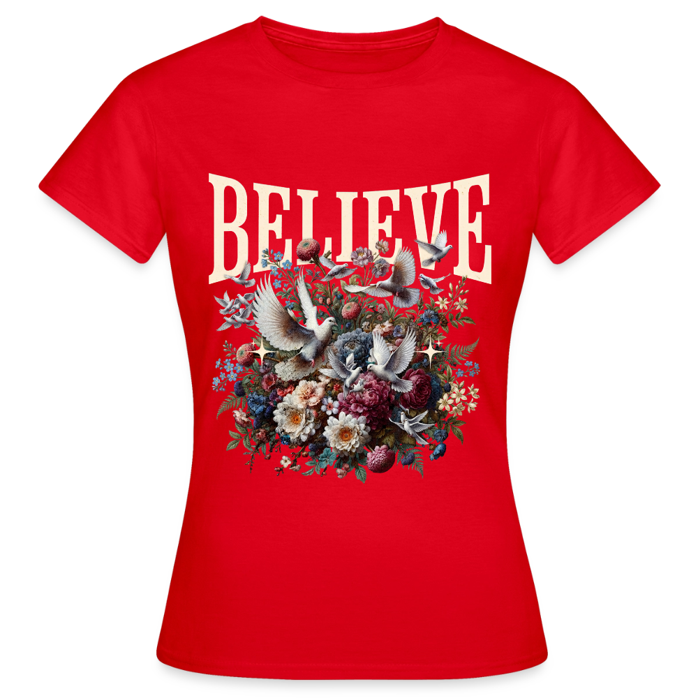BELIEVE T-Shirt - red