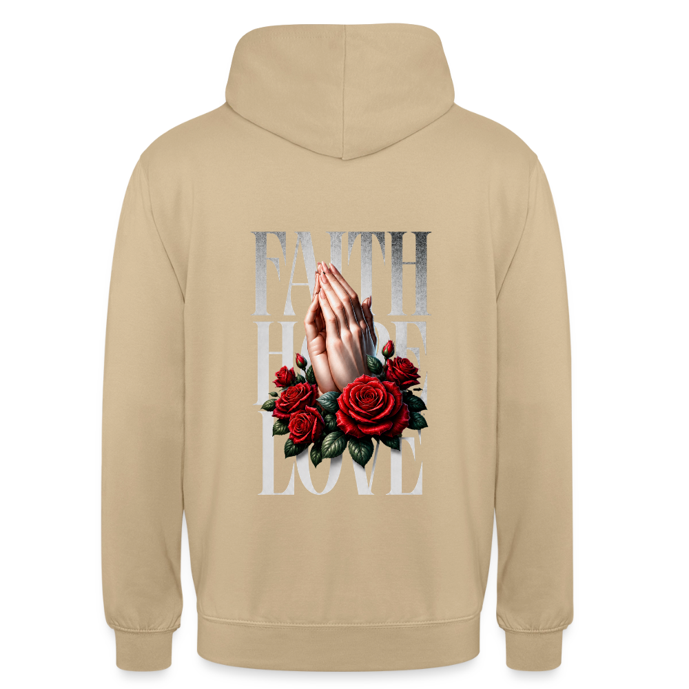 FAITH, HOPE, LOVE Hoodie - beige