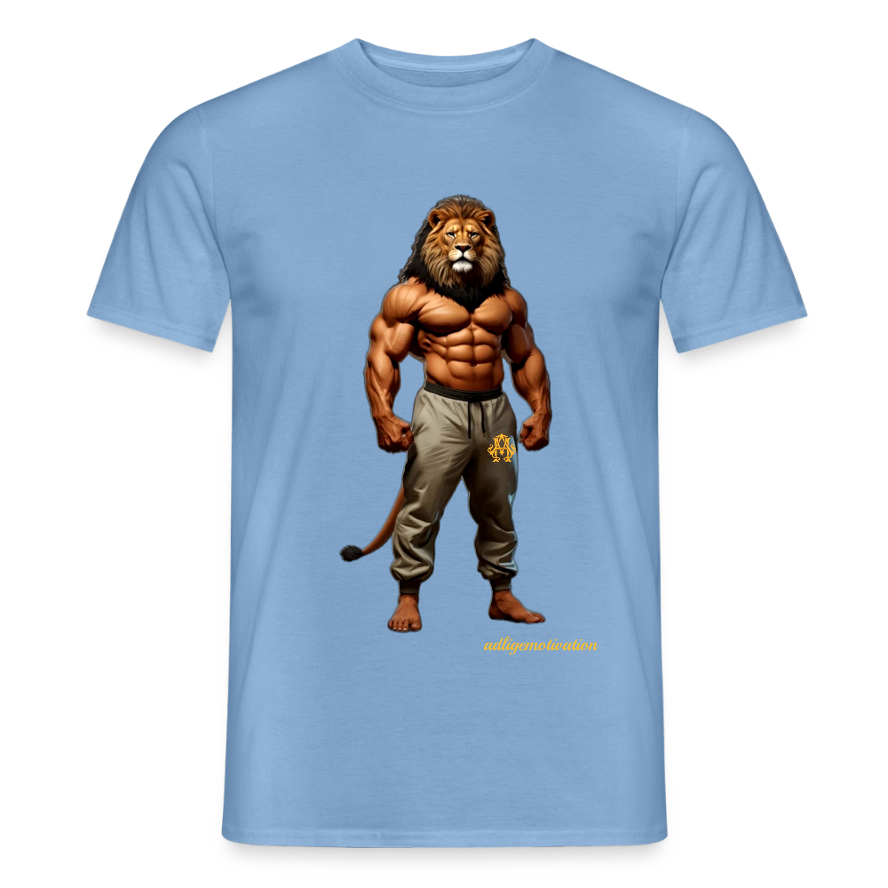 Löwenmann T-Shirt - carolina blue