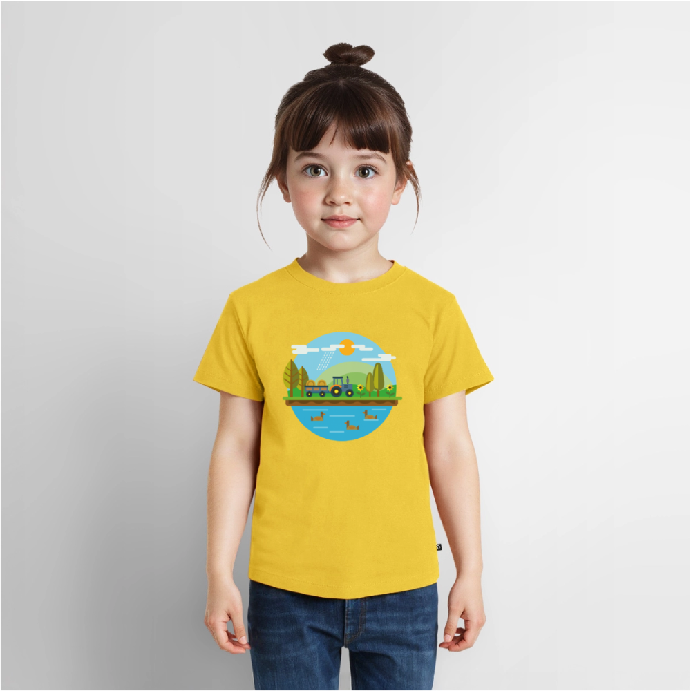 Bauernhof Premium Kinder T-Shirt - sun yellow