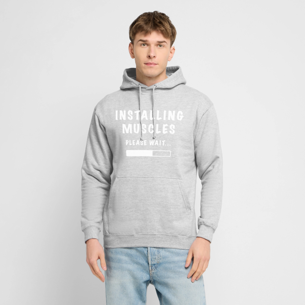 INSTALLUNG MUSCLES  Hoodie - light heather grey