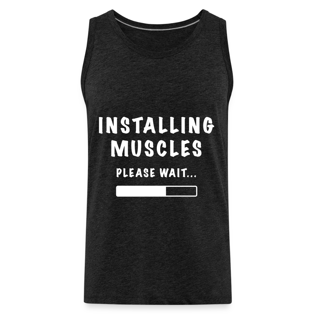 INSTALLING MUSCLES Premium Tank Top - charcoal grey